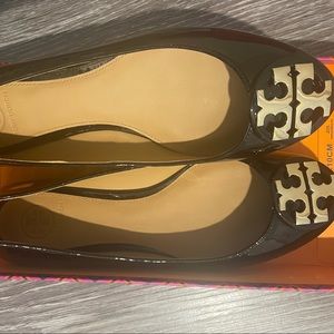 Brand New(NIB)Tory Burch Benton 2 Ballet Leather Shoes